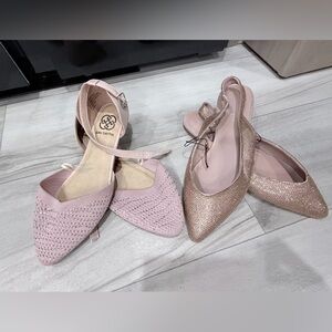 Elegant Pink and Gold Women's Shoes